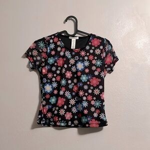 👧🏻Full Tilt - Girls Tillys floral blouse Size 8 - 10 - large girls Y2K XXS